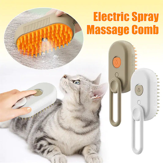 Cat Steam Brush Steamy Dog Brush 3 In 1 Electric Spray Cat Hair Brushes For Massage Pet Grooming Comb Hair Removal Combs Pet Products Fair Prices Online