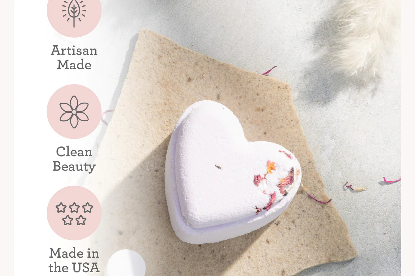 Heart Shaped Shower Steamers Gift Box, Set of 4 Shower Steamers Package Fair Prices Online