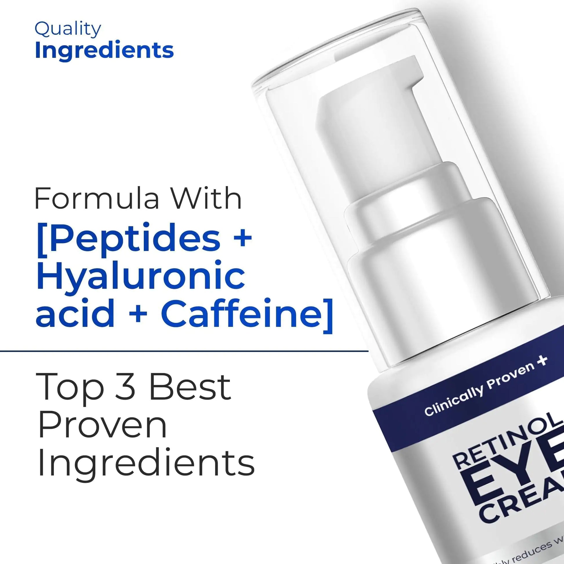 Retinol Eye Cream for Puffiness and Bags Under Eyes Hyaluronic Acid Peptide Fair Prices Online