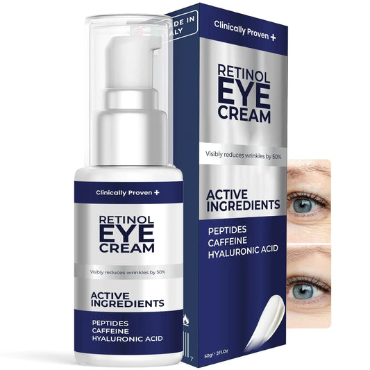 Retinol Eye Cream for Puffiness and Bags Under Eyes Hyaluronic Acid Peptide Fair Prices Online