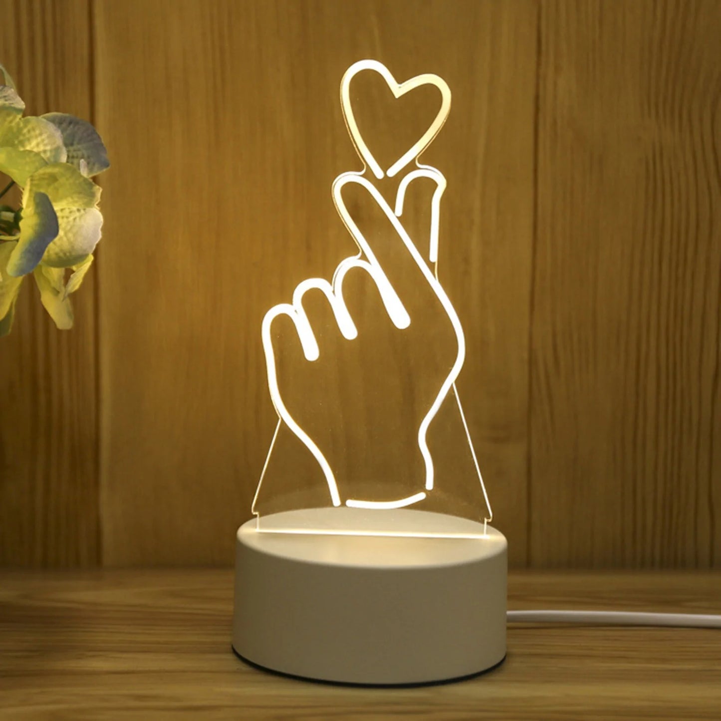 USB Acrylic 3D Night Light Lamp Fair Prices Online