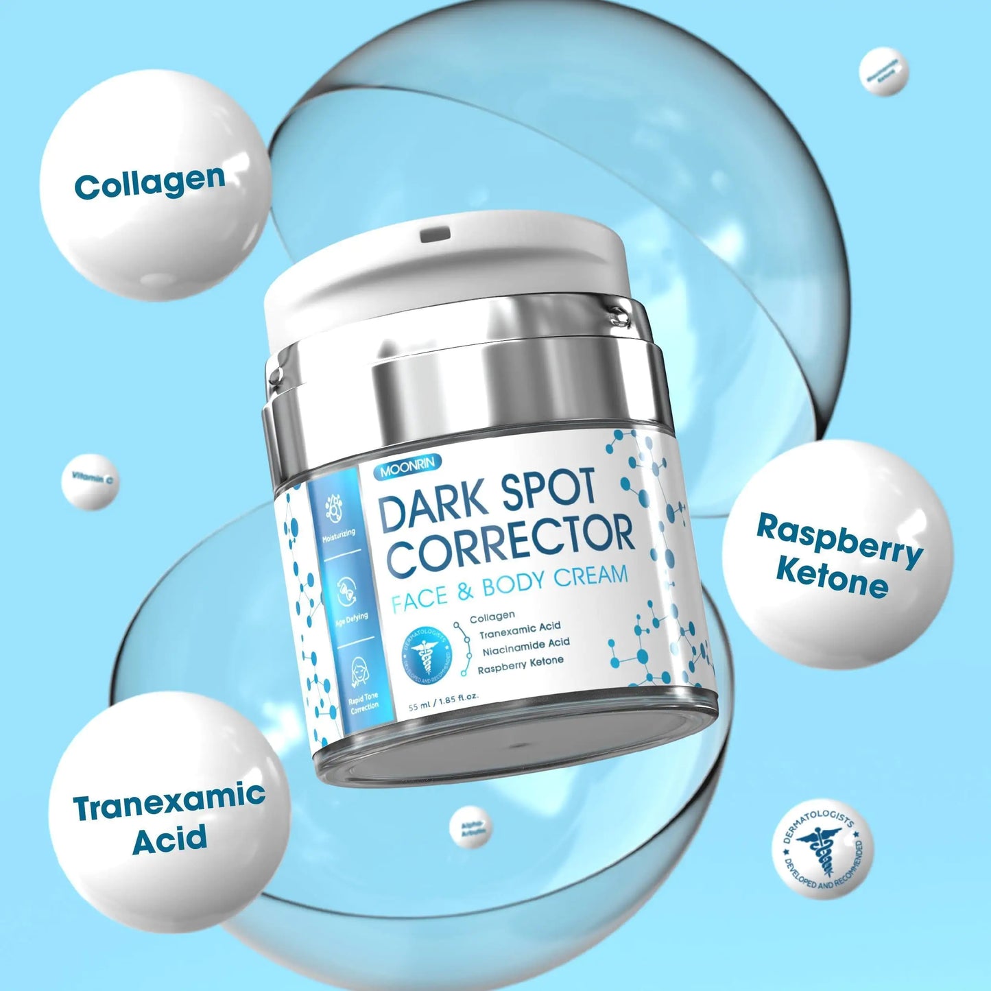 Dark Spot Remover for Face Body 1.85 fl oz 55 ml Moisturizing Skin with Collagen Fair Prices Online