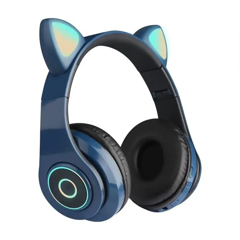 LED Cat Ear Bluetooth 5.0 Headphones with Noise Cancelling, Mic, TF Card Support Fair Prices Online