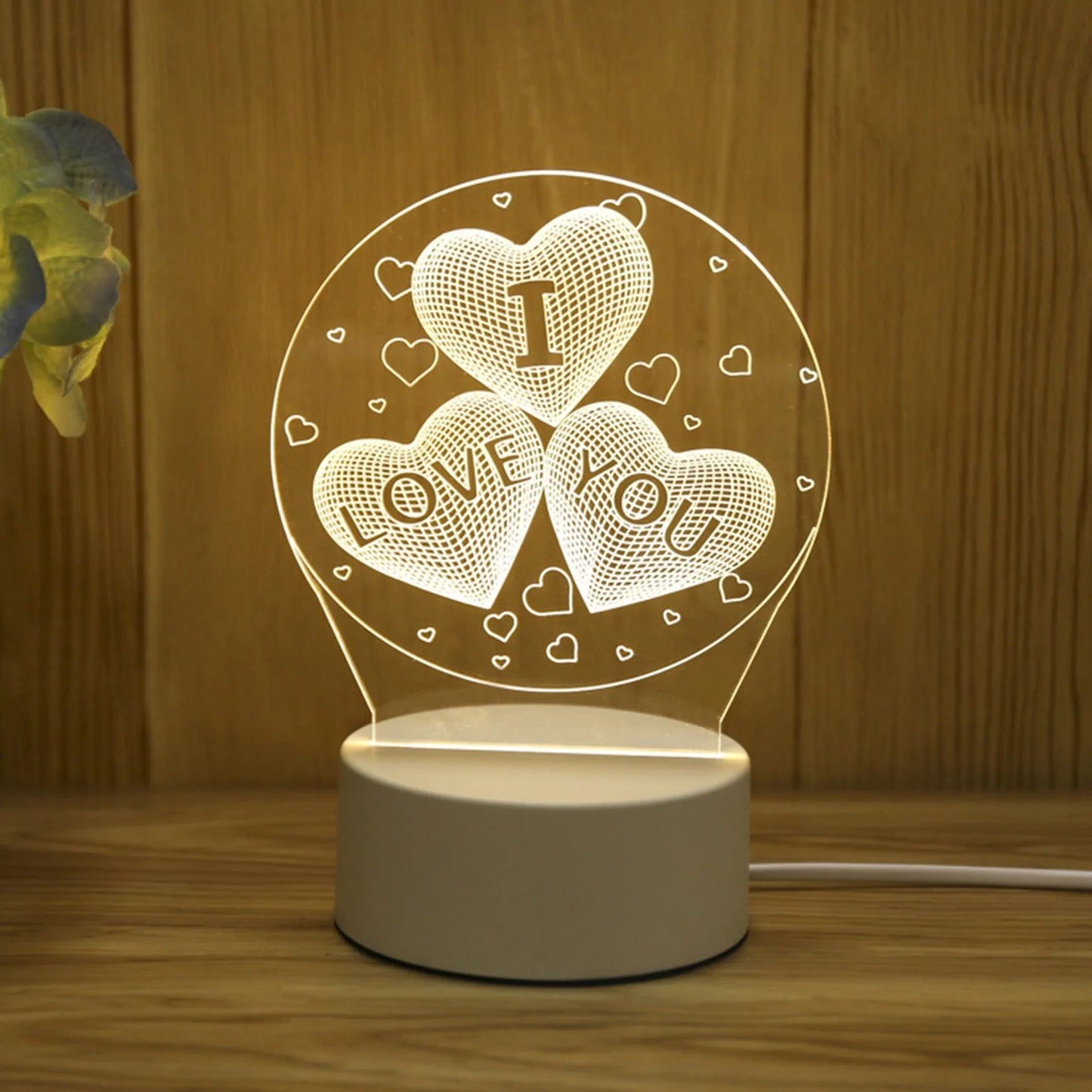 USB Acrylic 3D Night Light Lamp Fair Prices Online