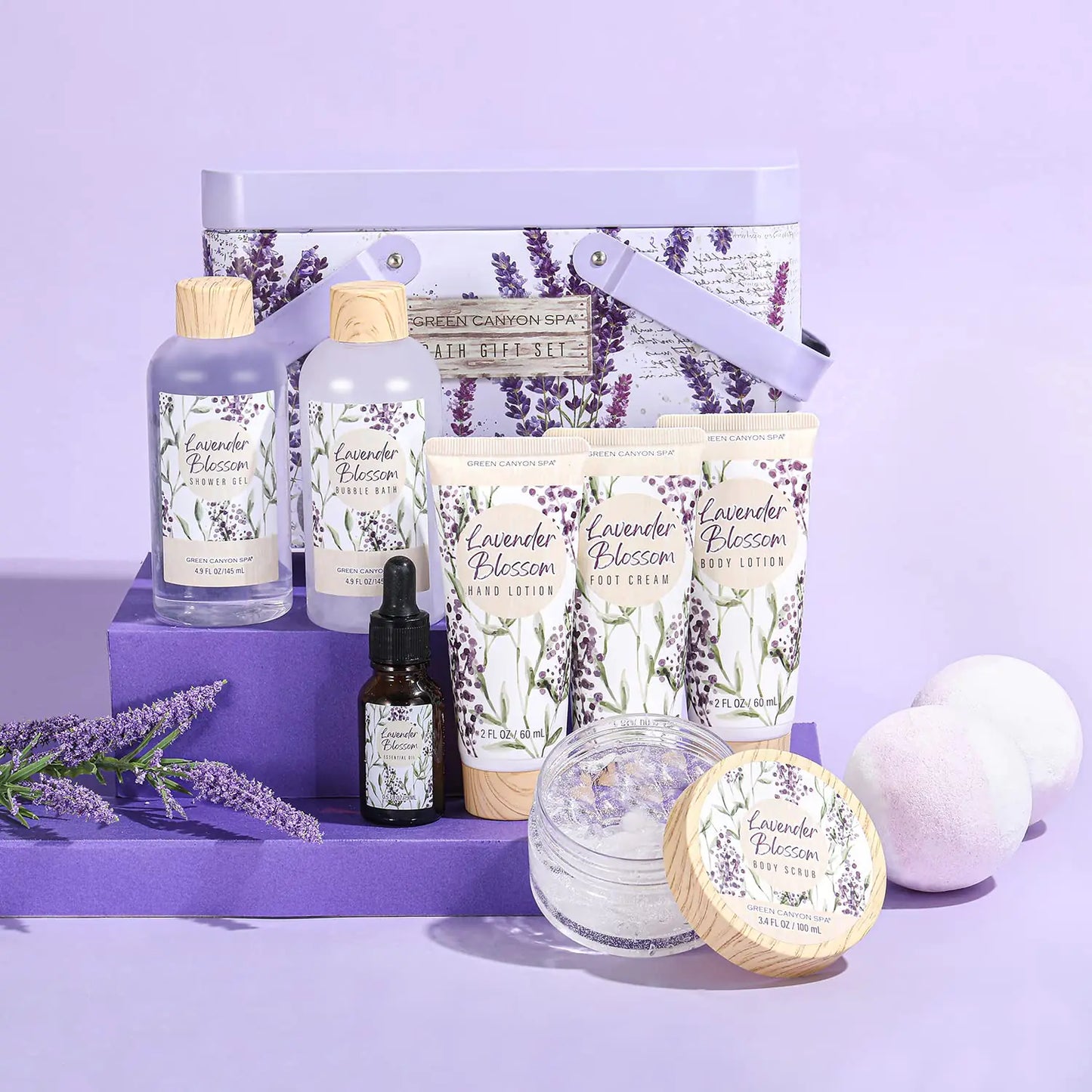 Green Spa Lavender Gift Basket Fair Prices Online