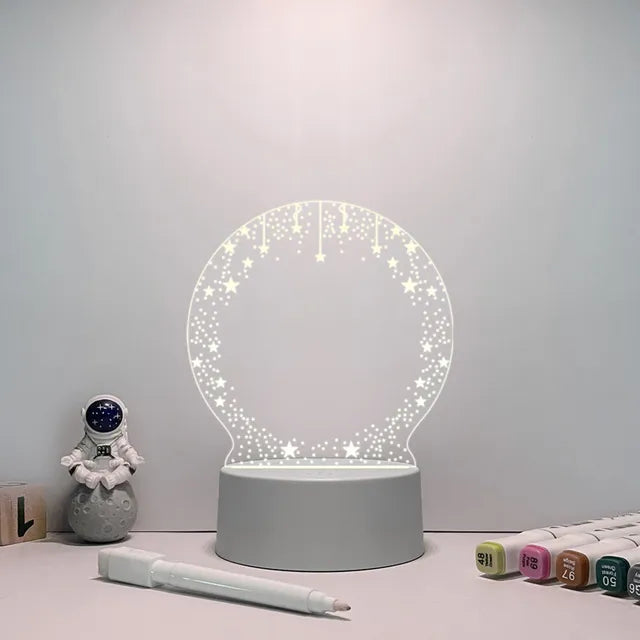 Night Light Changing Memo Board Creative Led Lamp Fair Prices Online