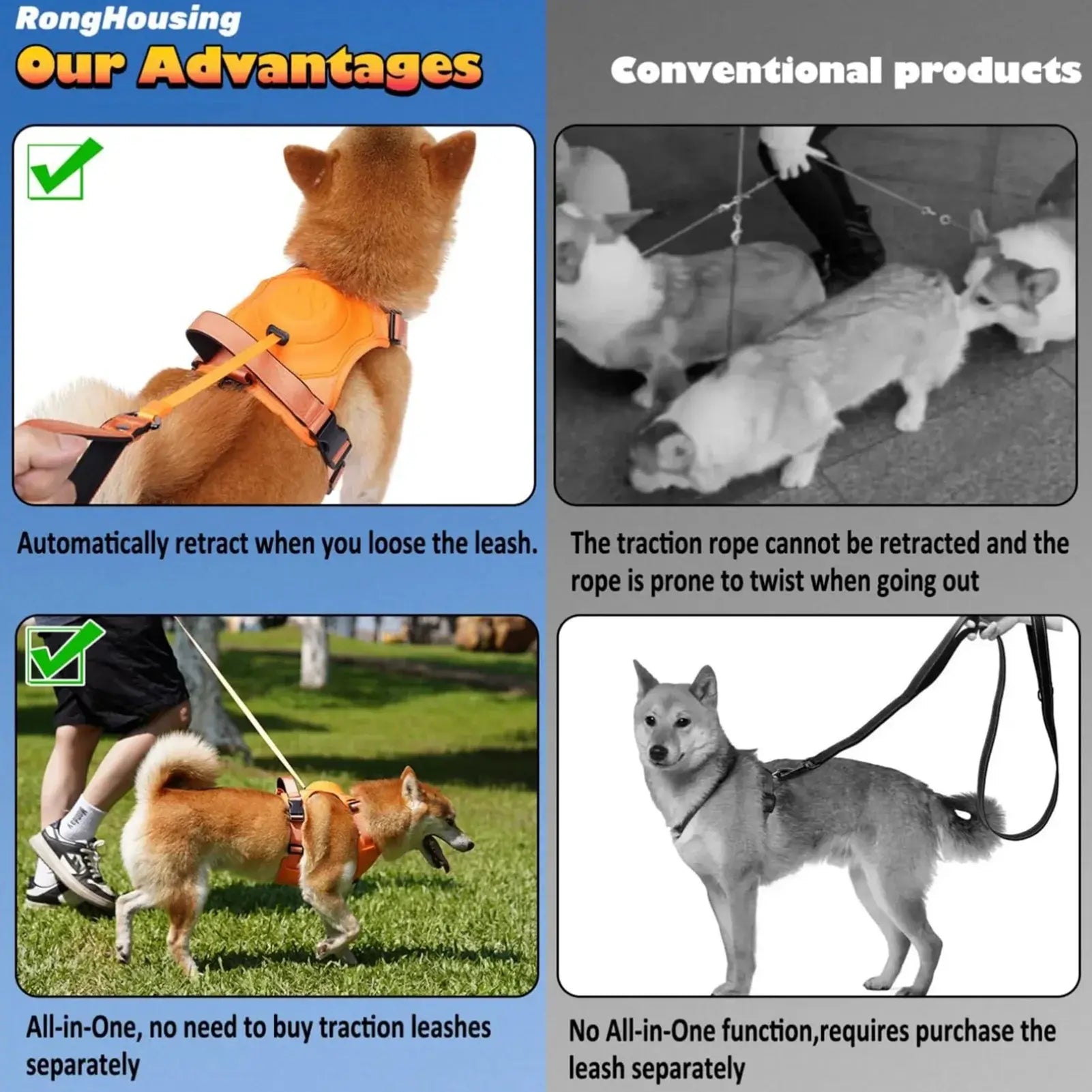 Flexible Retractable Leash for Medium-Large Dogs Fair Prices Online