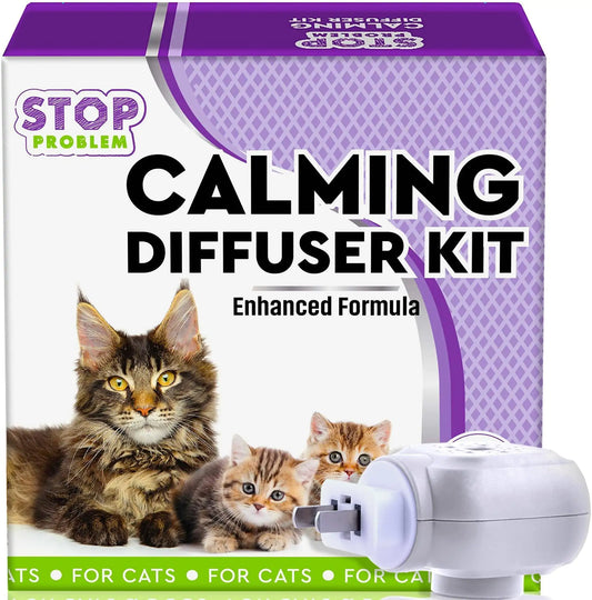 Cat Calming Diffuser Pet Anti Anxiety Feline Pheromones Plug in Stress Relief Fair Prices Online