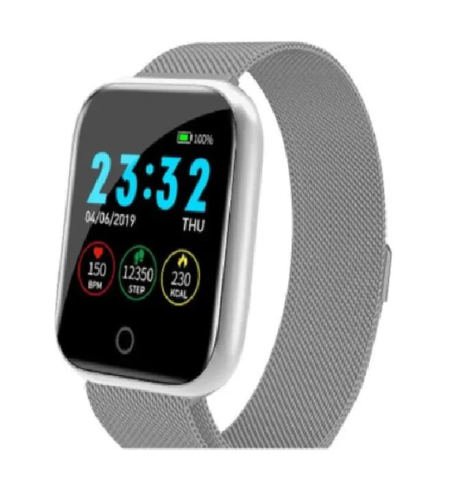 Steel and Silicone Smart Watch Fair Prices Online