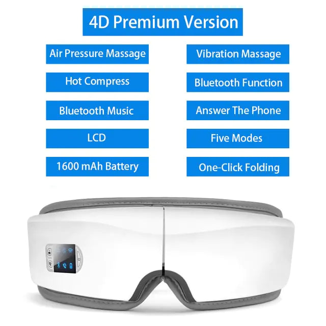 4D Smart Airbag Vibration Eye Care Massager Fair Prices Online