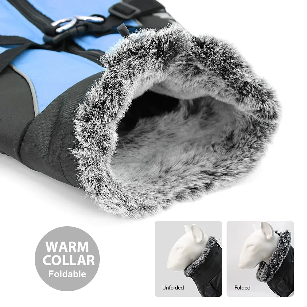 Waterproof Thicken Winter Dog Coat with Harness for Medium to Large Dogs Fair Prices Online