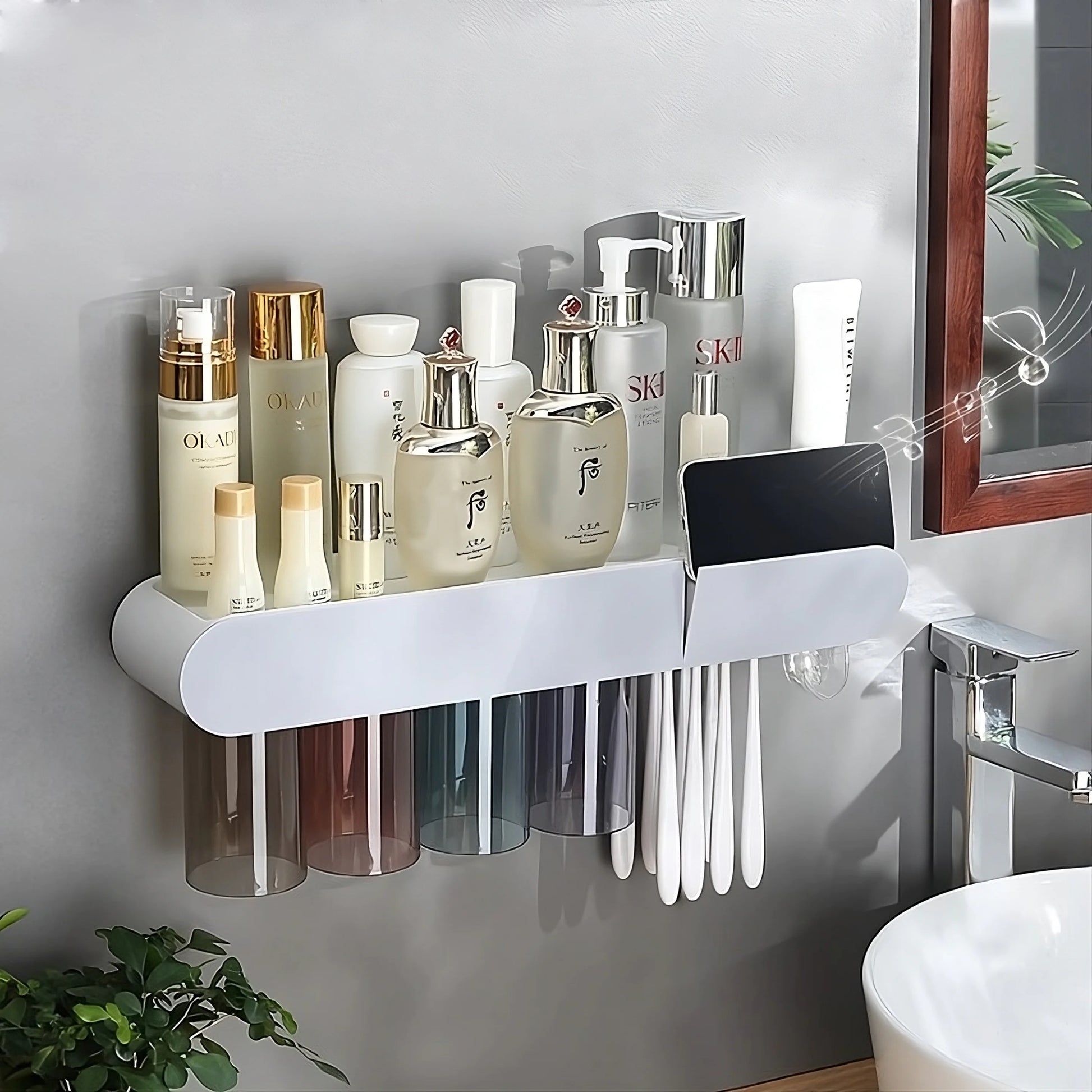 Convenient Toothbrush and Cosmetics Organizer Fair Prices Online