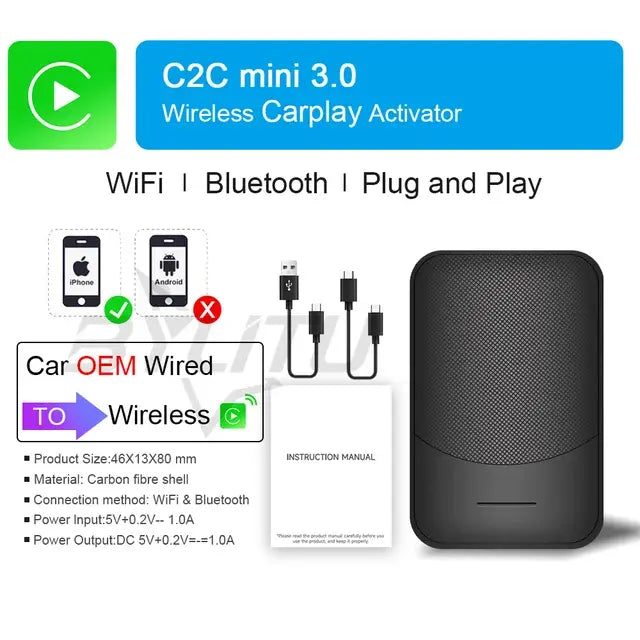 Wireless CarPlay Activator For OEM Car Screens Fair Prices Online