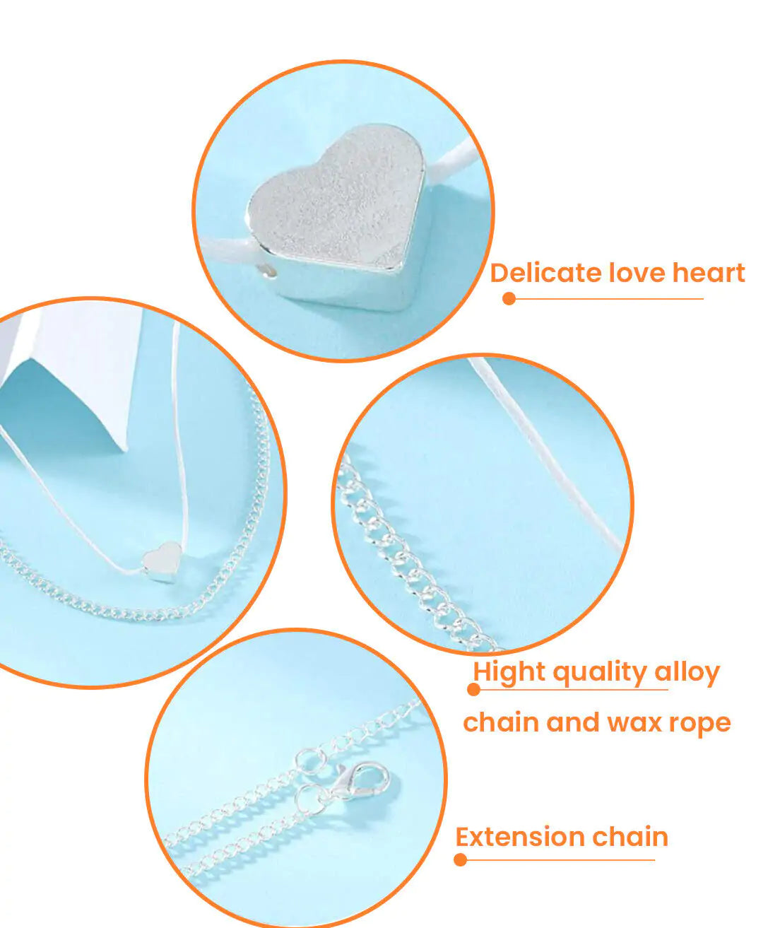 Women's Fashion Love Heart Ankle Bracelet Fair Prices Online