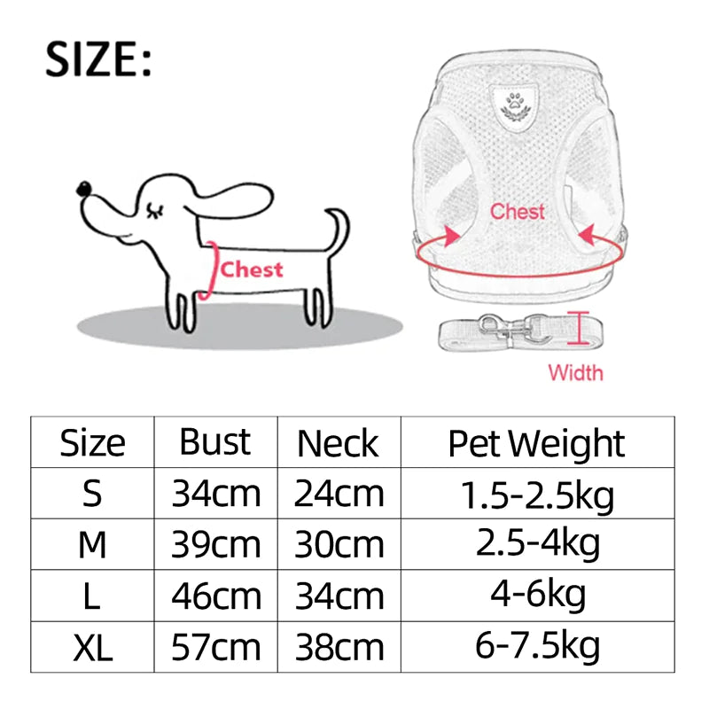 Cat Dog Pet Harness Adjustable Control Vest Dogs Reflective S M L XL Leash Fair Prices Online