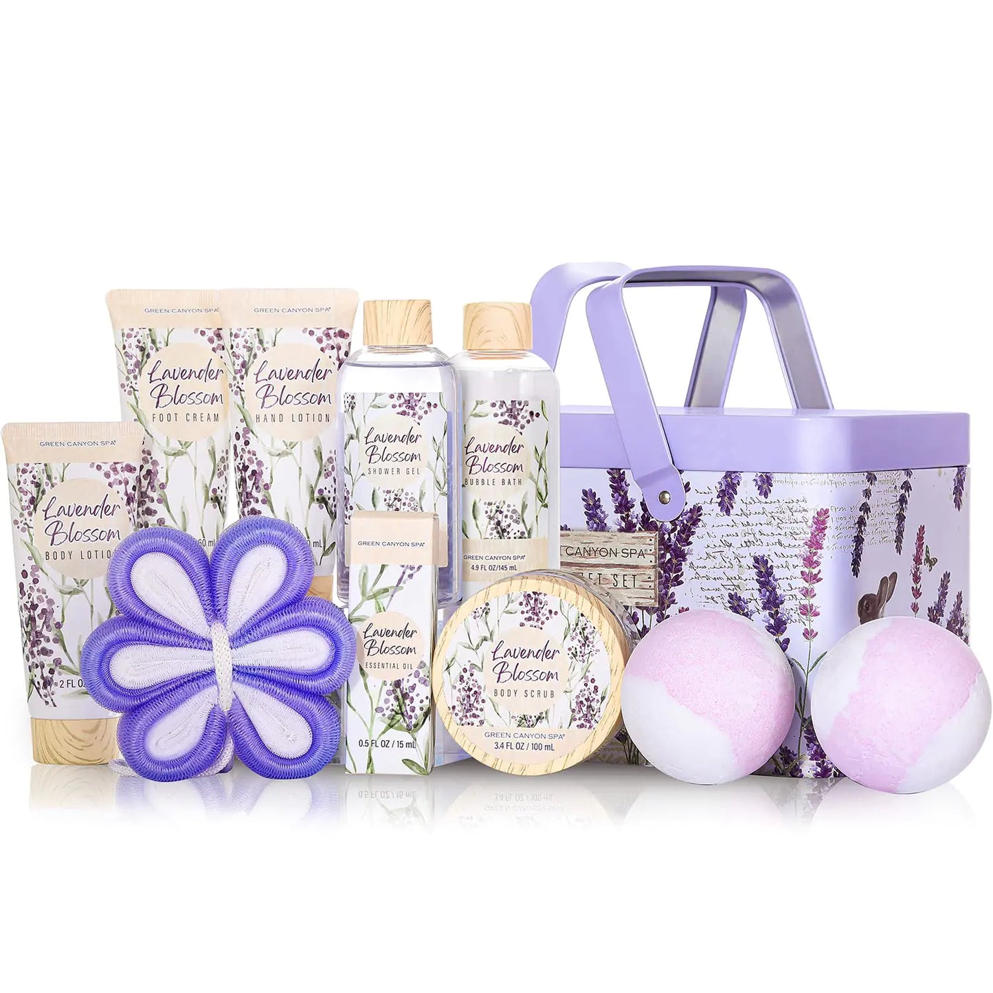 Green Spa Lavender Gift Basket Fair Prices Online