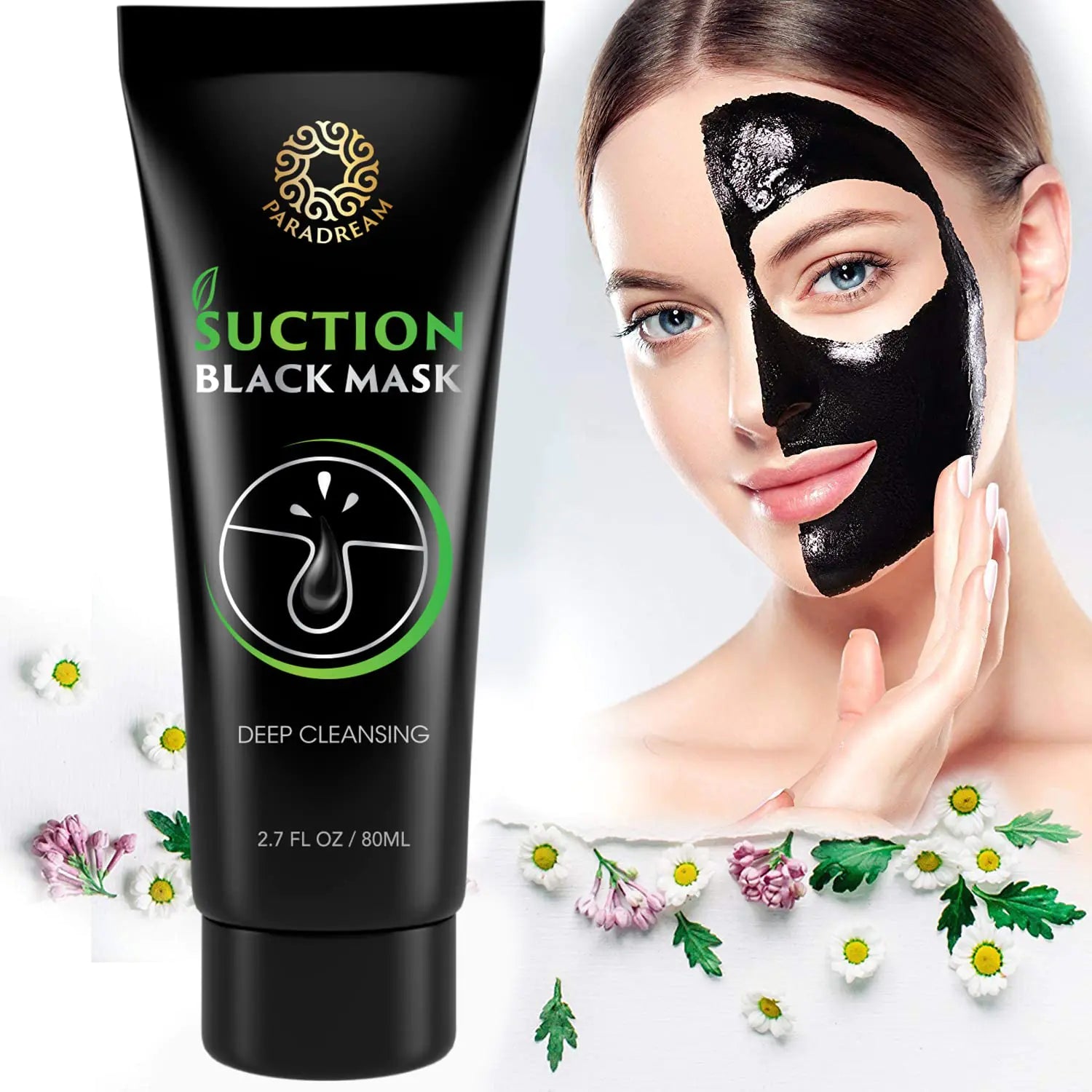 Blackhead Remover Mask, 80ML Purifying Peel Off Mask Remover Mask, Charcoal Face Mask for Deep Cleansing Blackheads Fair Prices Online