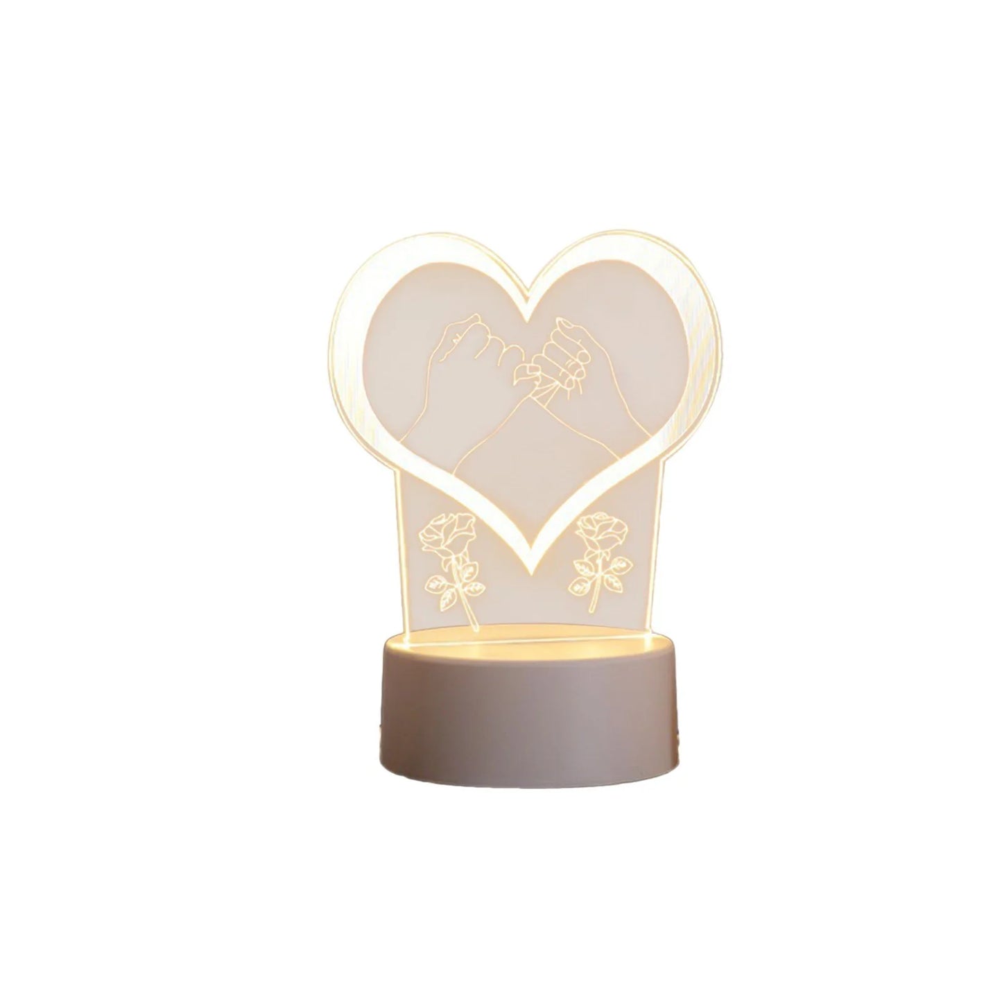 USB Acrylic 3D Night Light Lamp Fair Prices Online