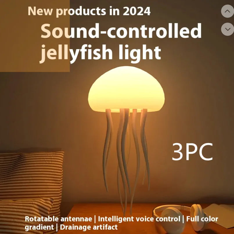 LED Jellyfish Mood Lamp - Smart Bedside Light Fair Prices Online