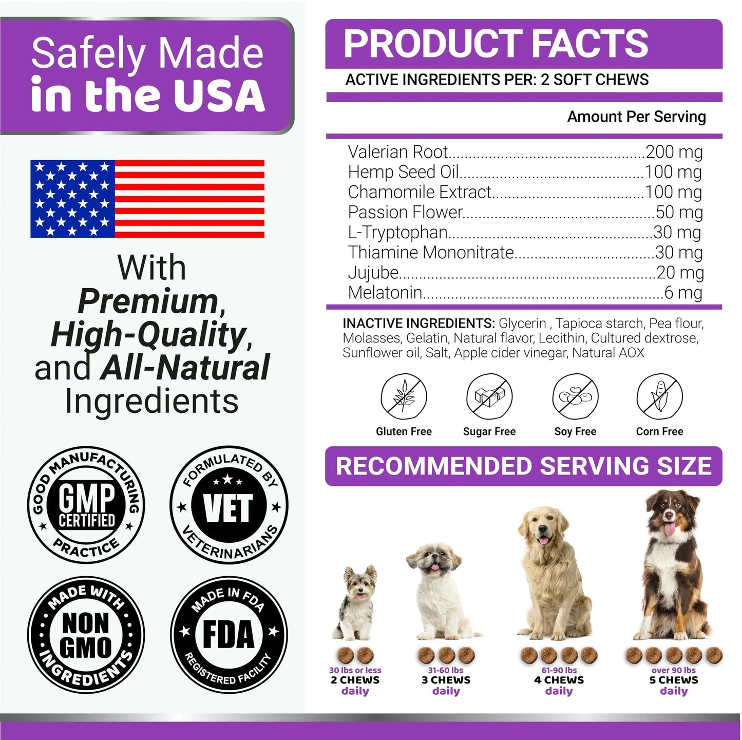 Melatonin Calming Chews for Dogs 170 Chews Dog Stress and Anxiety Relief Fair Prices Online